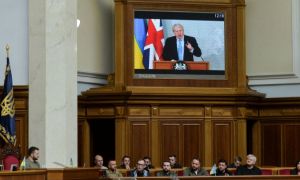 Boris Johnson, discurs puternic către parlamentul ucrainean: ”Ucraina va învinge, Ucraina va fi liberă!”