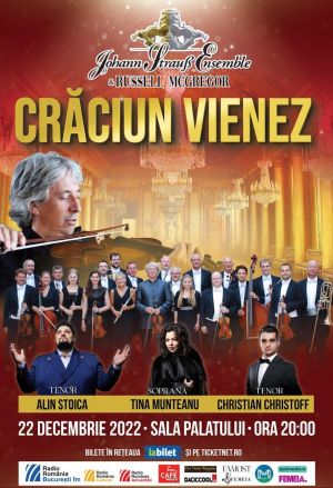 Concertul CRĂCIUN VIENEZ, cel mai așteptat regal muzical în ajun de Sărbători