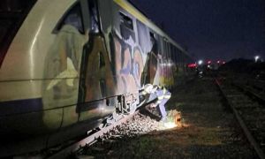 INCIDENT pe calea ferată: Motorul unui tren personal a luat FOC