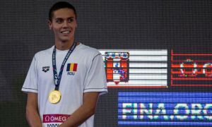 David Popovici, medalie de AUR la Cupa României de natație