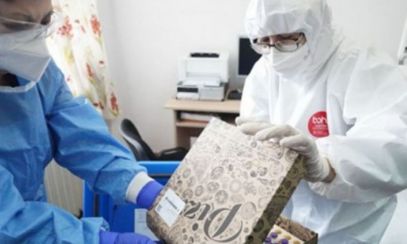 IMAGINEA ZILEI: Vaccin, livrat în cutii de pizza la Spitalul din Slobozia