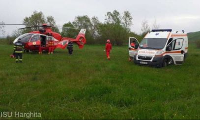 Accident feroviar în județul Harghita - o persoană a murit, iar o alta a fost preluată de elicopterul SMURD